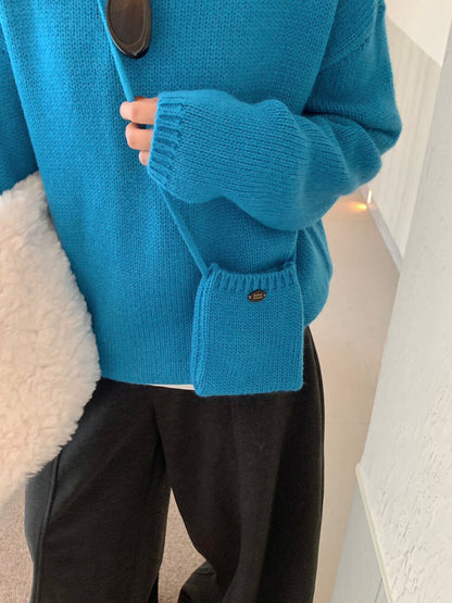 // 20%羊毛疏針圓領NT(連小袋仔)