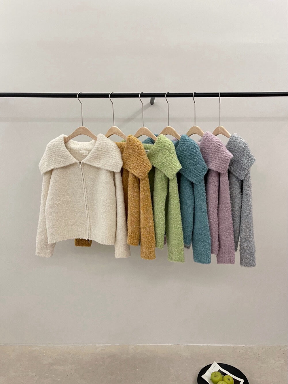 // 10%羊毛圈圈絨大翻領CD