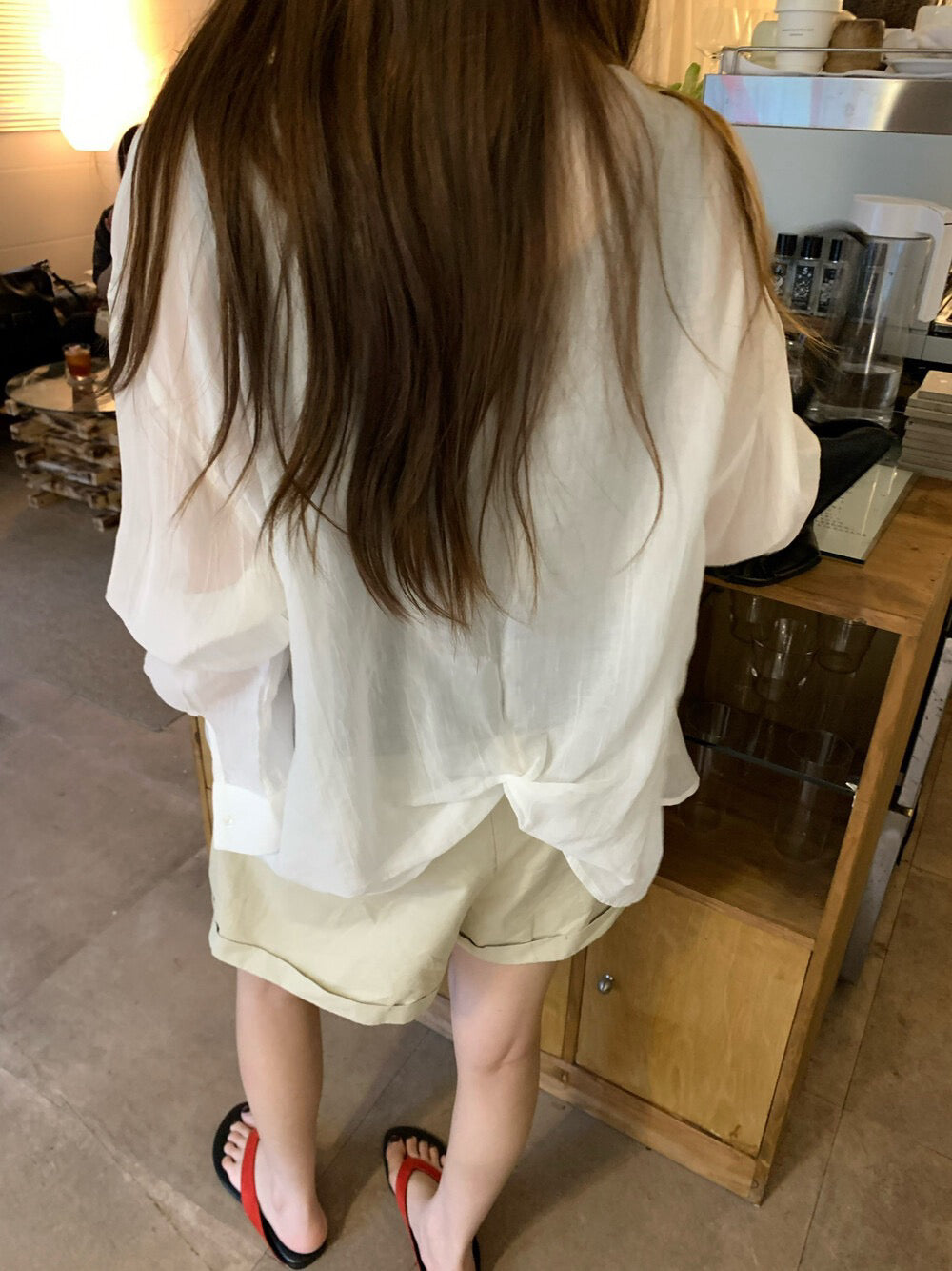 // 100%lyocell後扭結設計感SH