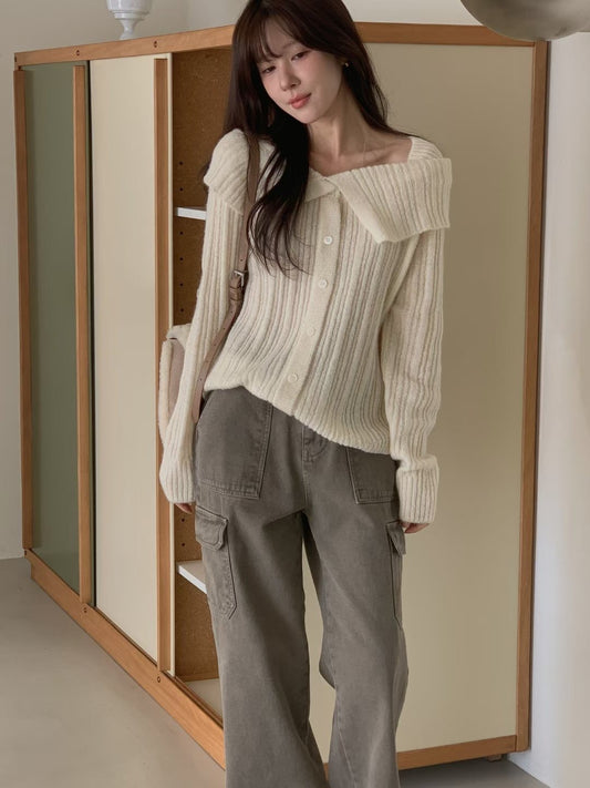 // 可前後兩穿一字領直織紋排扣NT