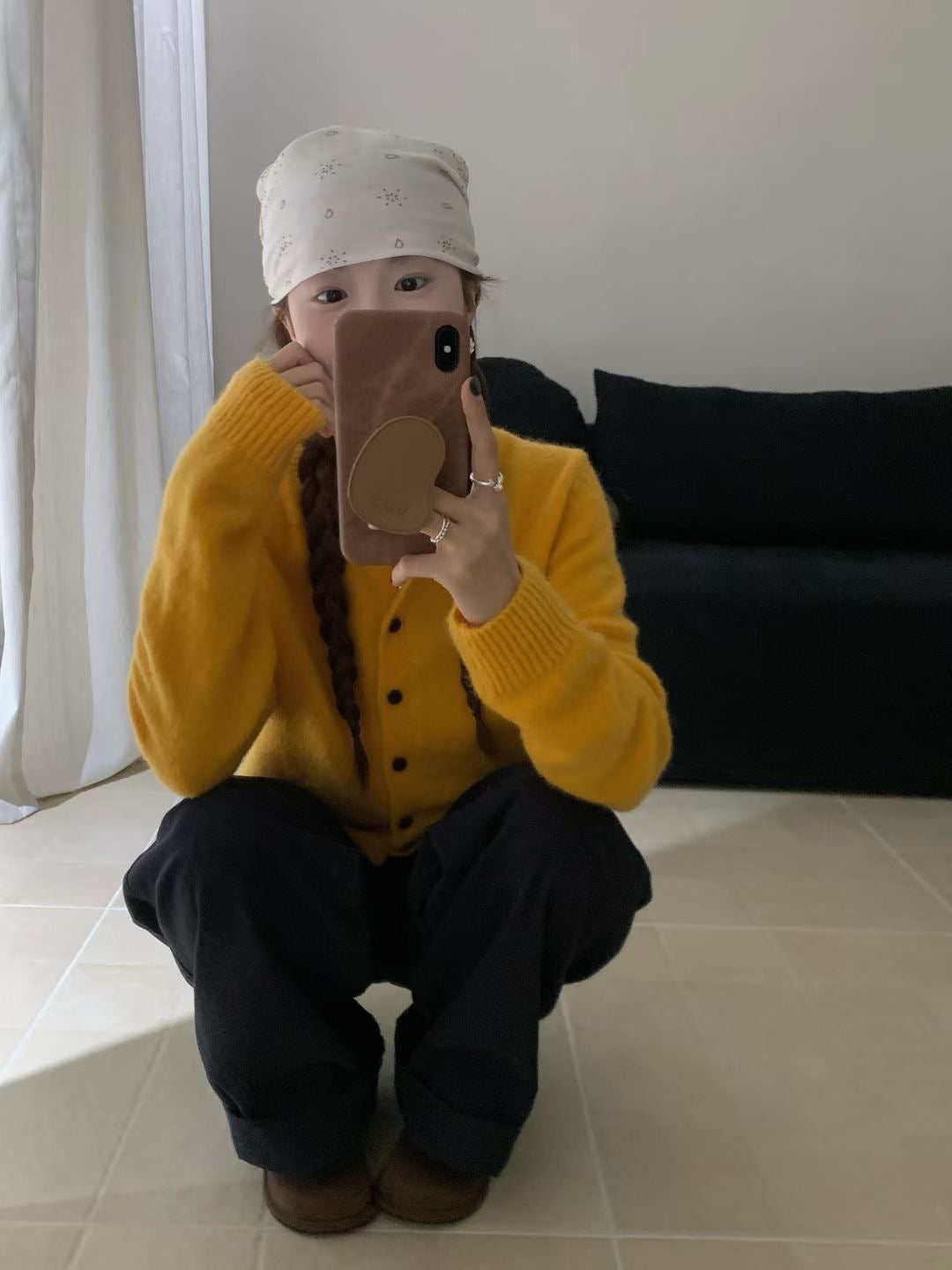 // wool+mohair螺紋領口CD