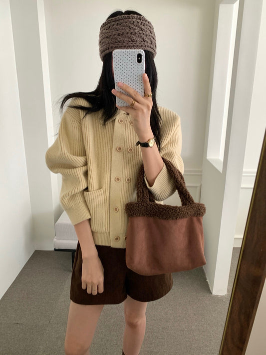 // 慵懶感雙排扣口袋翻領CD