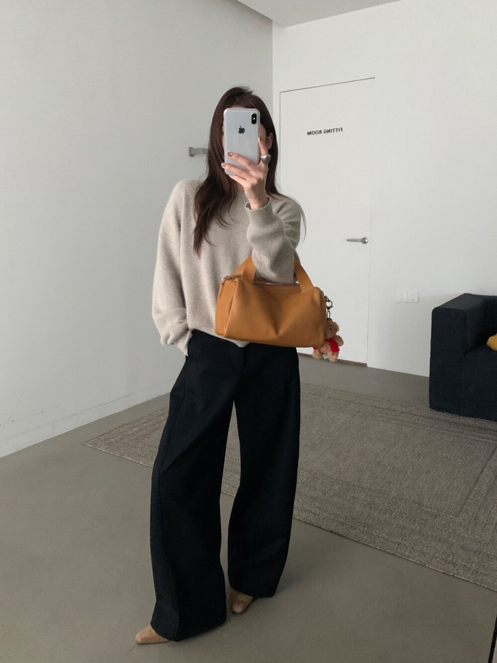 // 今季必入質感加絨彎刀褲(連腰帶)