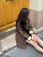 設計師款 // 撞色領中長款trench coat