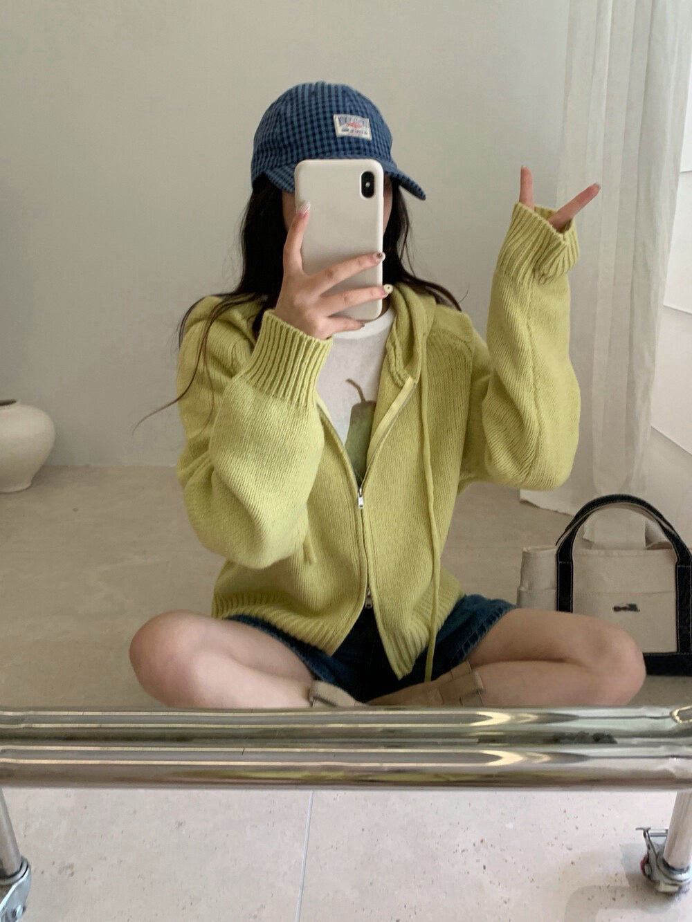 // 軟糯感20%羊毛上下拉鍊連帽CD