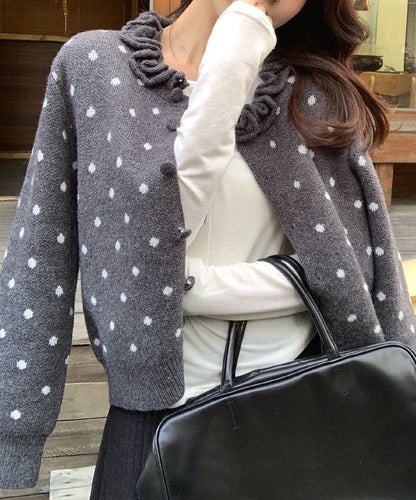 // 設計感花邊領口CD