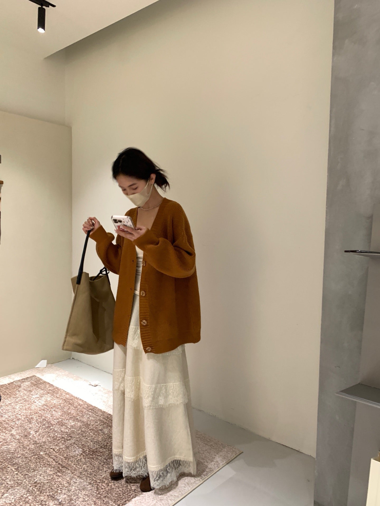 // 慵懶感中長大毛衣外套