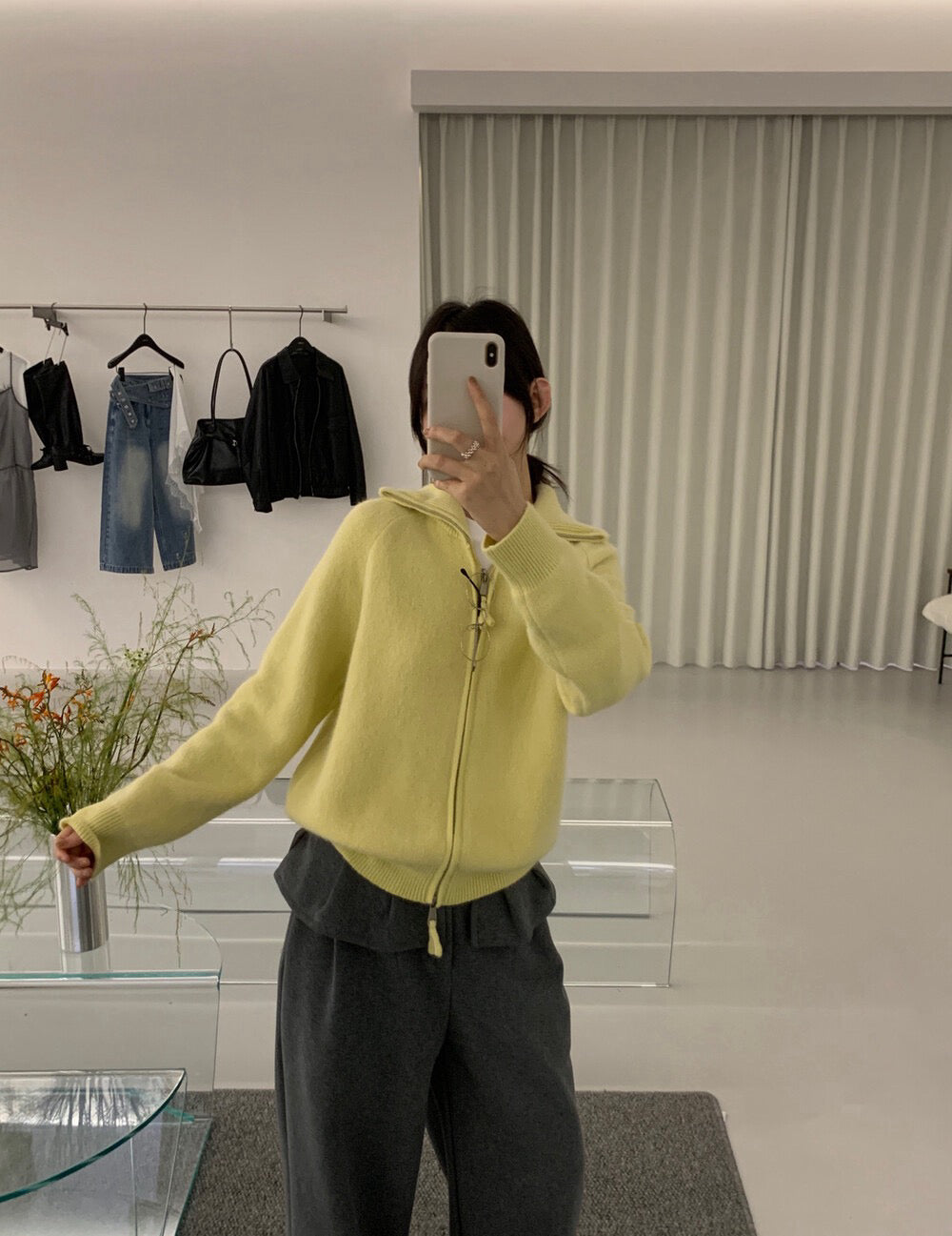 // 10%兔毛連糯拉鍊CD