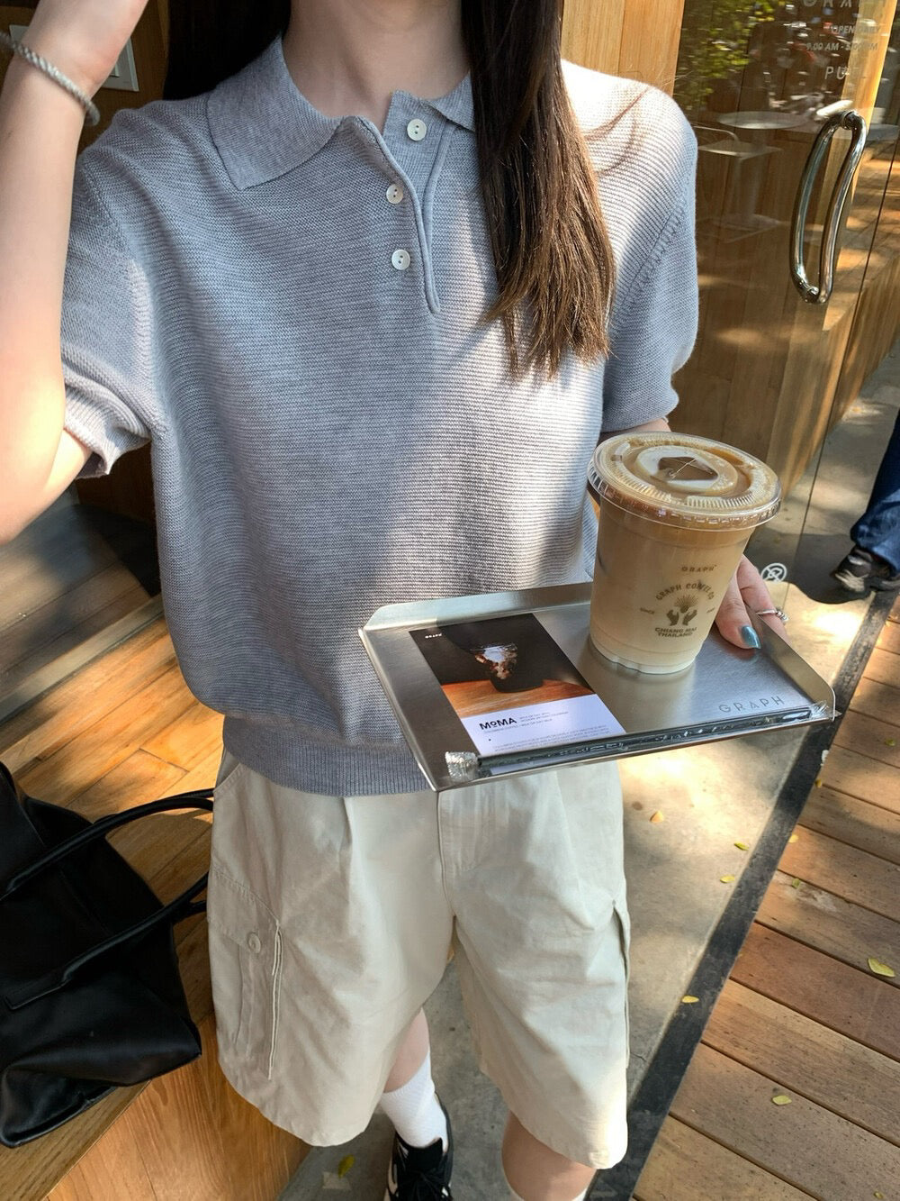 🧈 超美肌理感polo短袖針織
