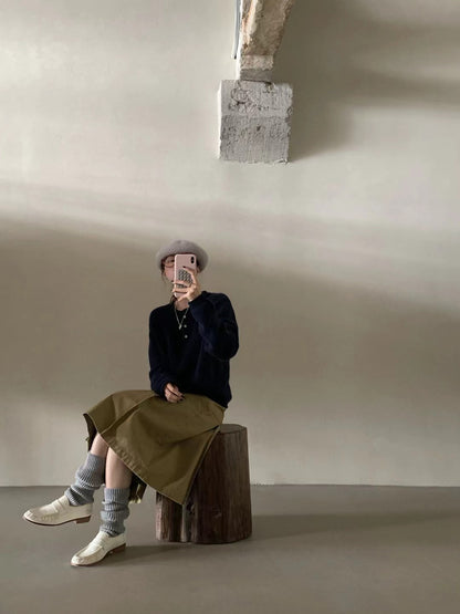 // 三粒鈕卷邊raccoon+wool NT