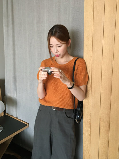 (部分現貨) // 簡約插肩圓領短袖NT