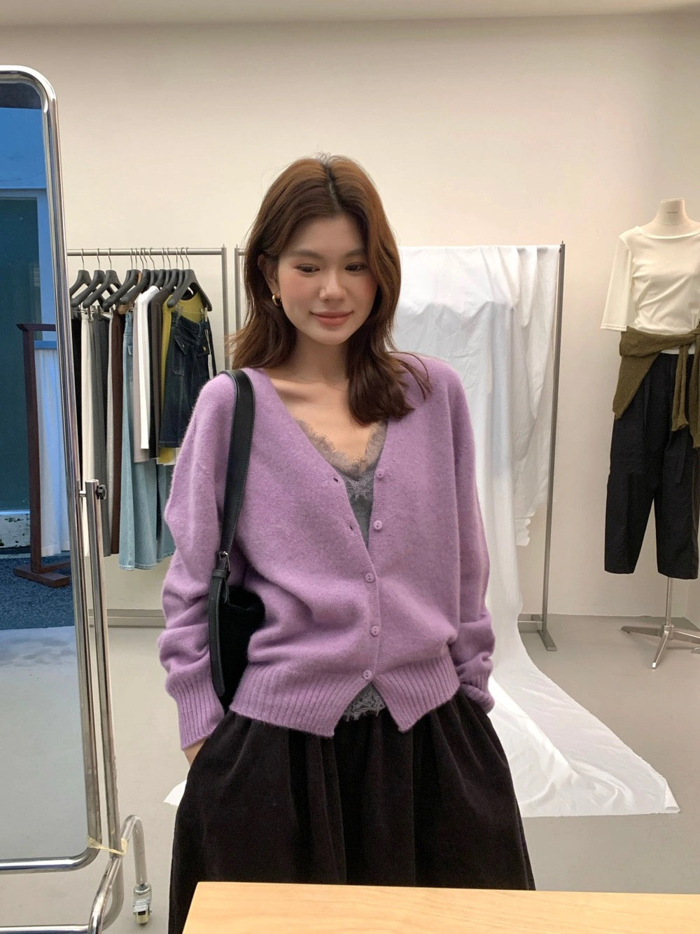 C36 / 必入顏色超美V領羊毛外套(100%羊毛)
