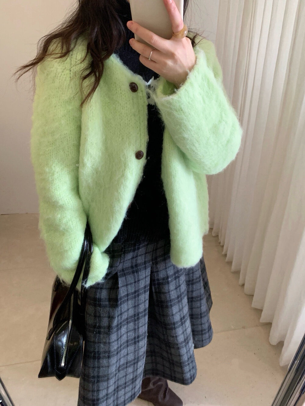 // 拉絨插肩保暖CD