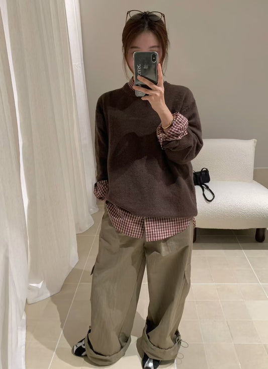 // 100%羊毛經典圓領NT