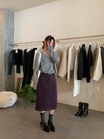 // 超soft兔絨V領CD