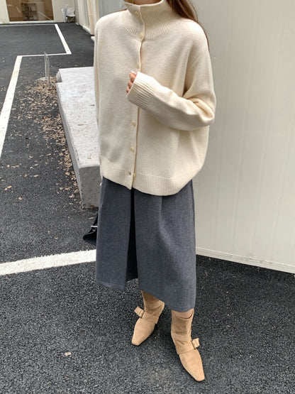 // 直坑紋立領排扣軟糯CD