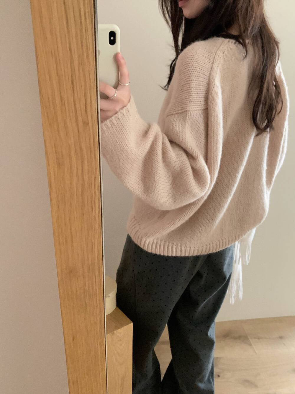 // 15%羊毛扭紋麻花寬鬆款毛衣