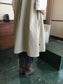 // 山系女孩可調節領口抽繩下擺背心外套