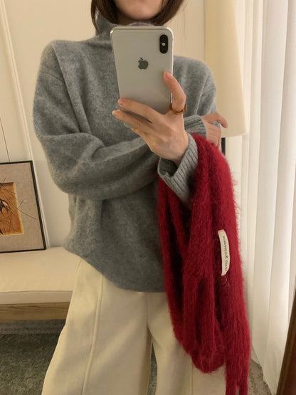 // 100%羊毛高質拉絨半領NT