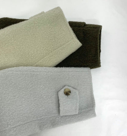 // 10%alpaca+80%wool口袋翻領長長外套