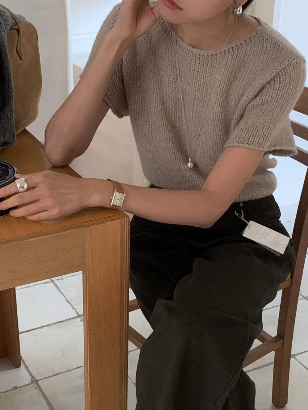 // alpaca手工織感短袖NT