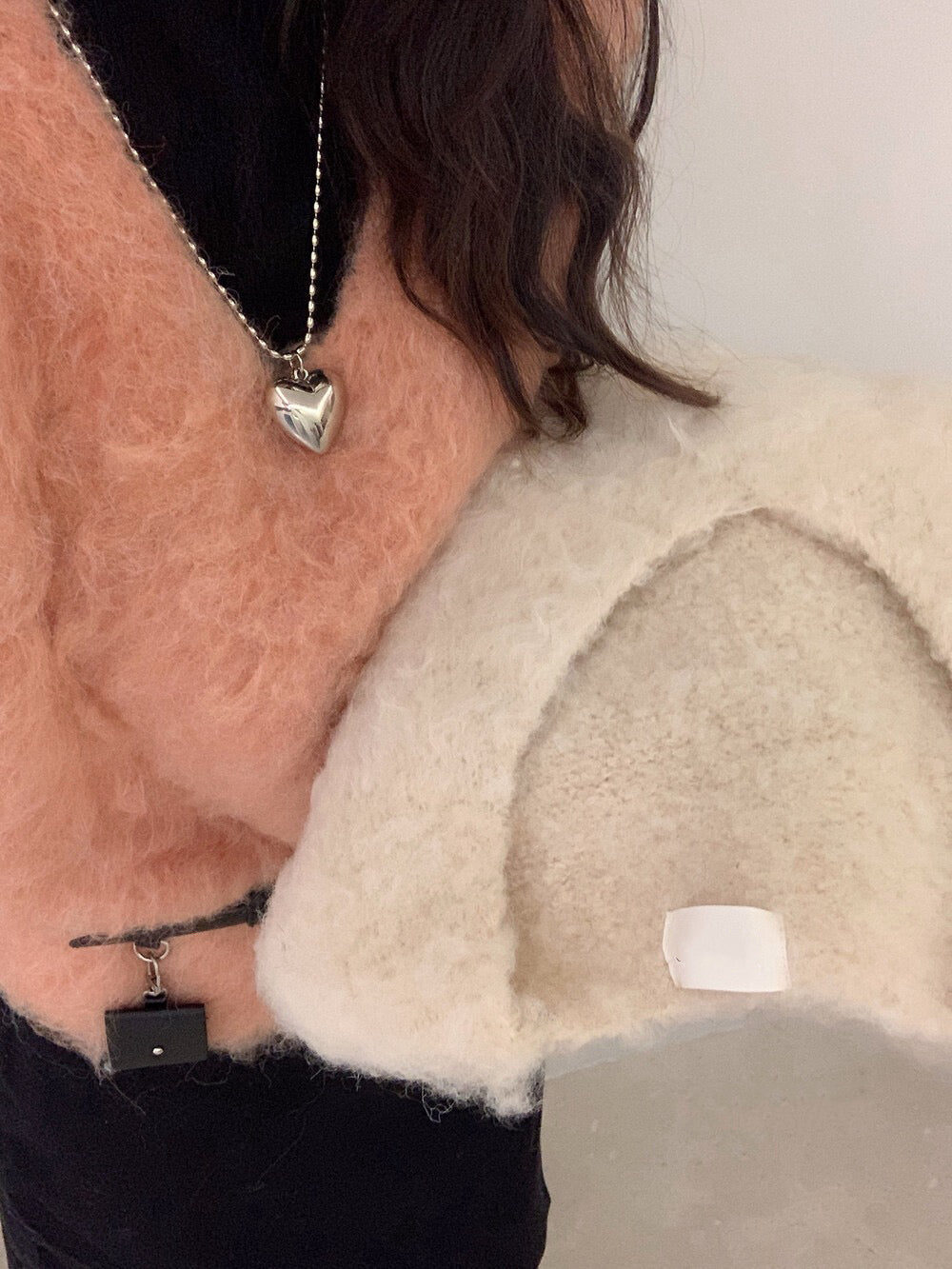 // 圈圈羊毛拉絨疊穿背心