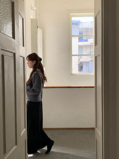 // 拼接lace邊精緻鈕扣CD