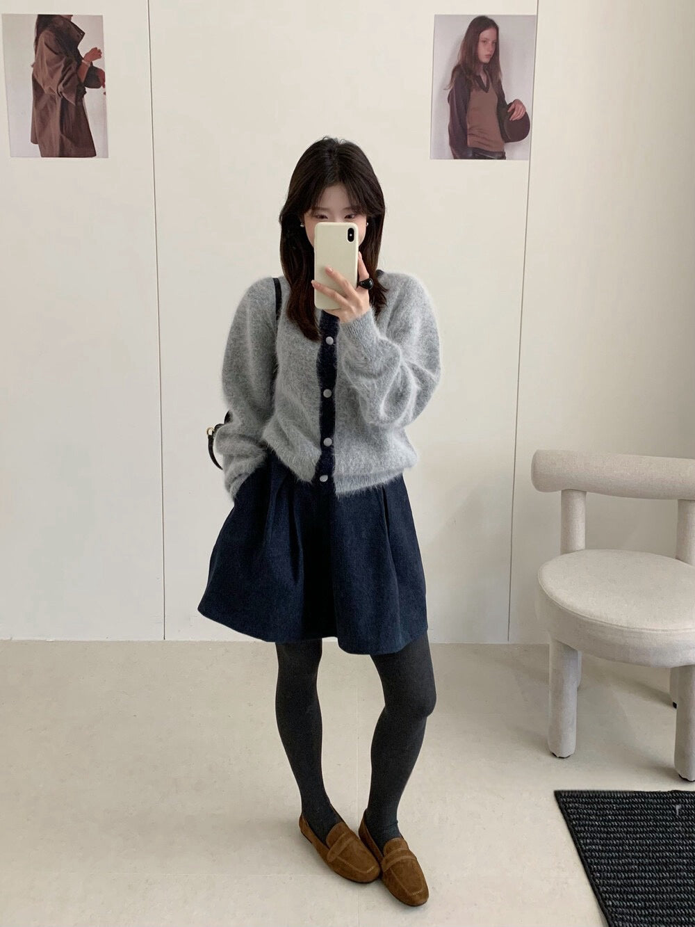 // 高質raccoon超soft毛茸感撞色邊CR