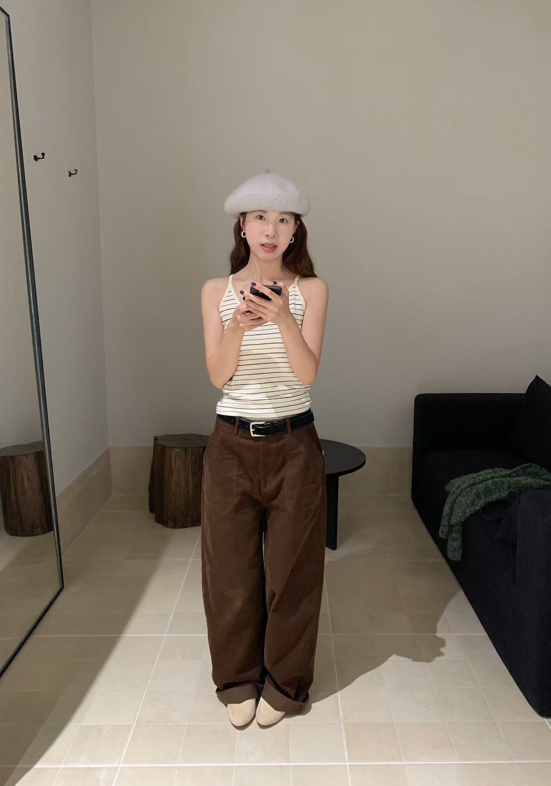 // 一體杯彈性間條小吊帶