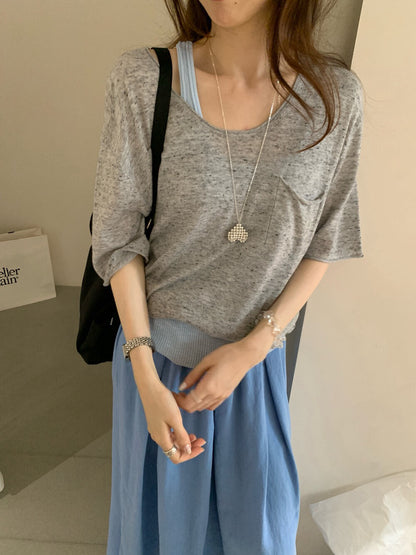 // 慵懶感口袋混點麻線NT