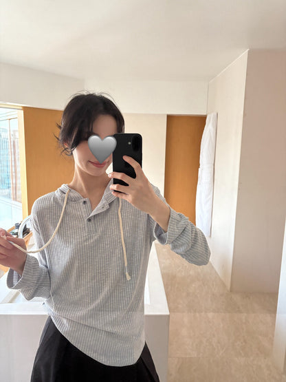 🕊️ 抽繩連帽親膚TEE
