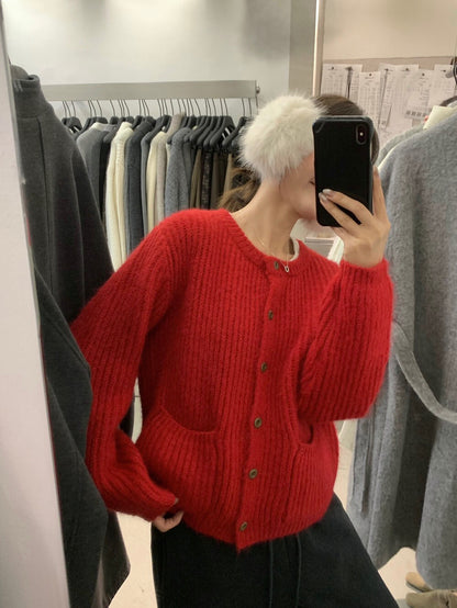 // 直坑紋口袋圓領CD