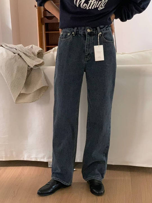 // 復古經典洗水色牛仔褲