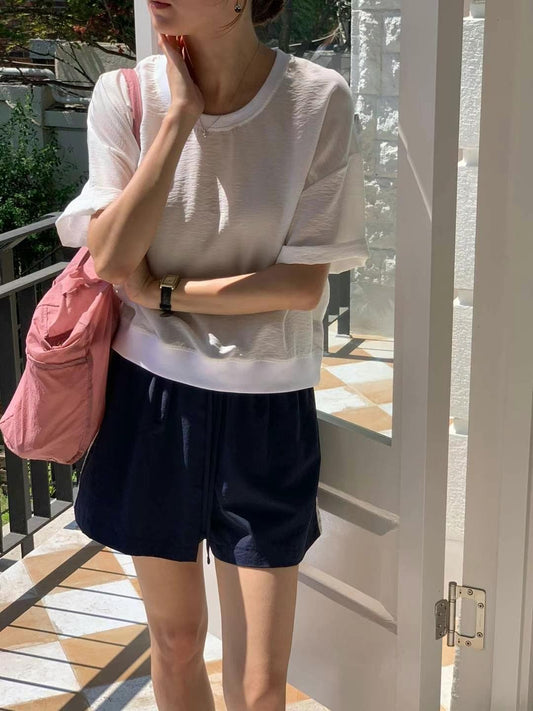 // 免燙肌理感衛衣腳上衣