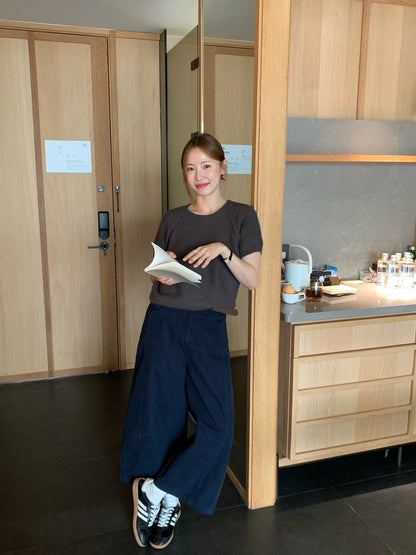 (部分現貨) // 簡約插肩圓領短袖NT