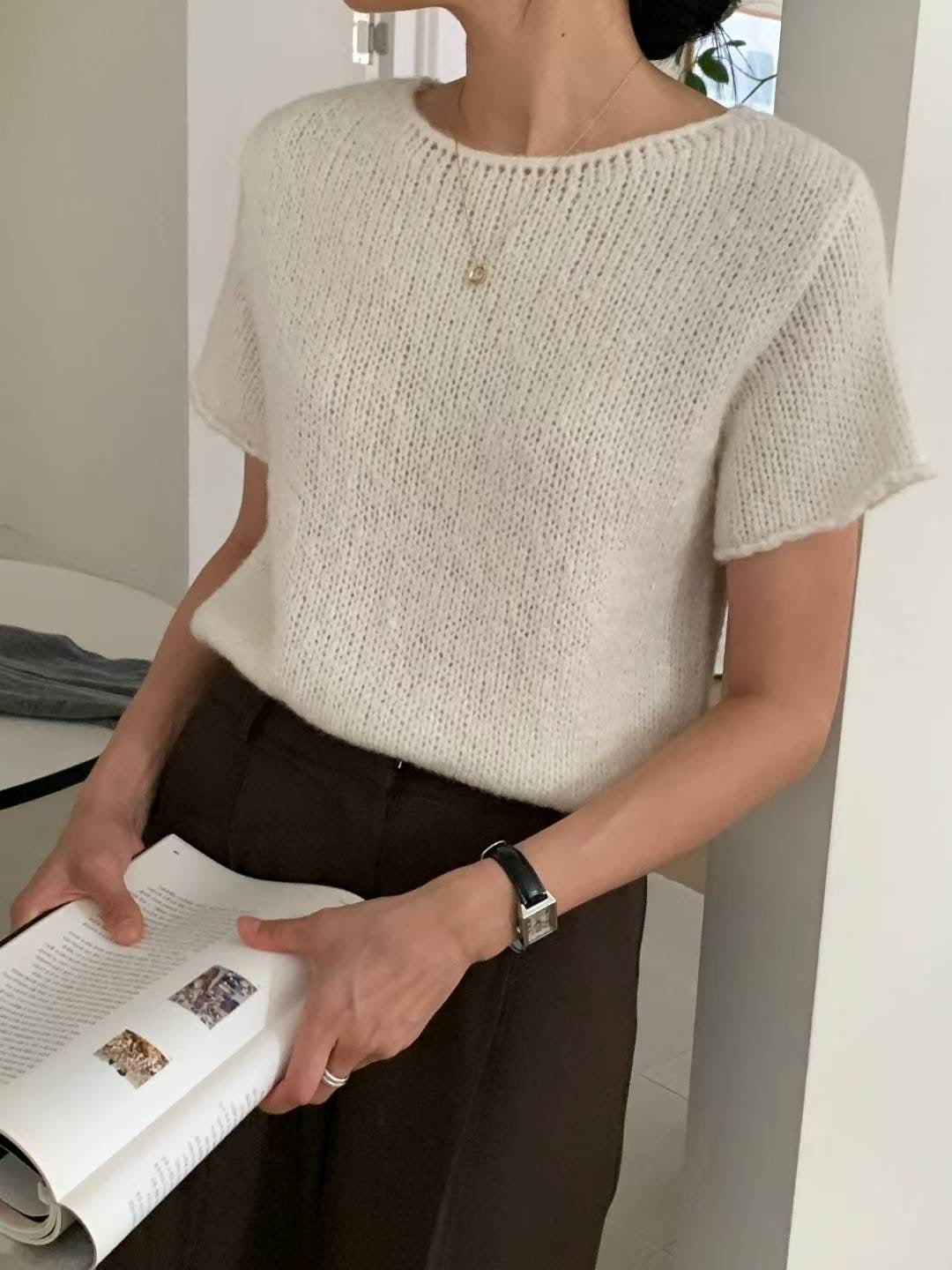 // alpaca手工織感短袖NT