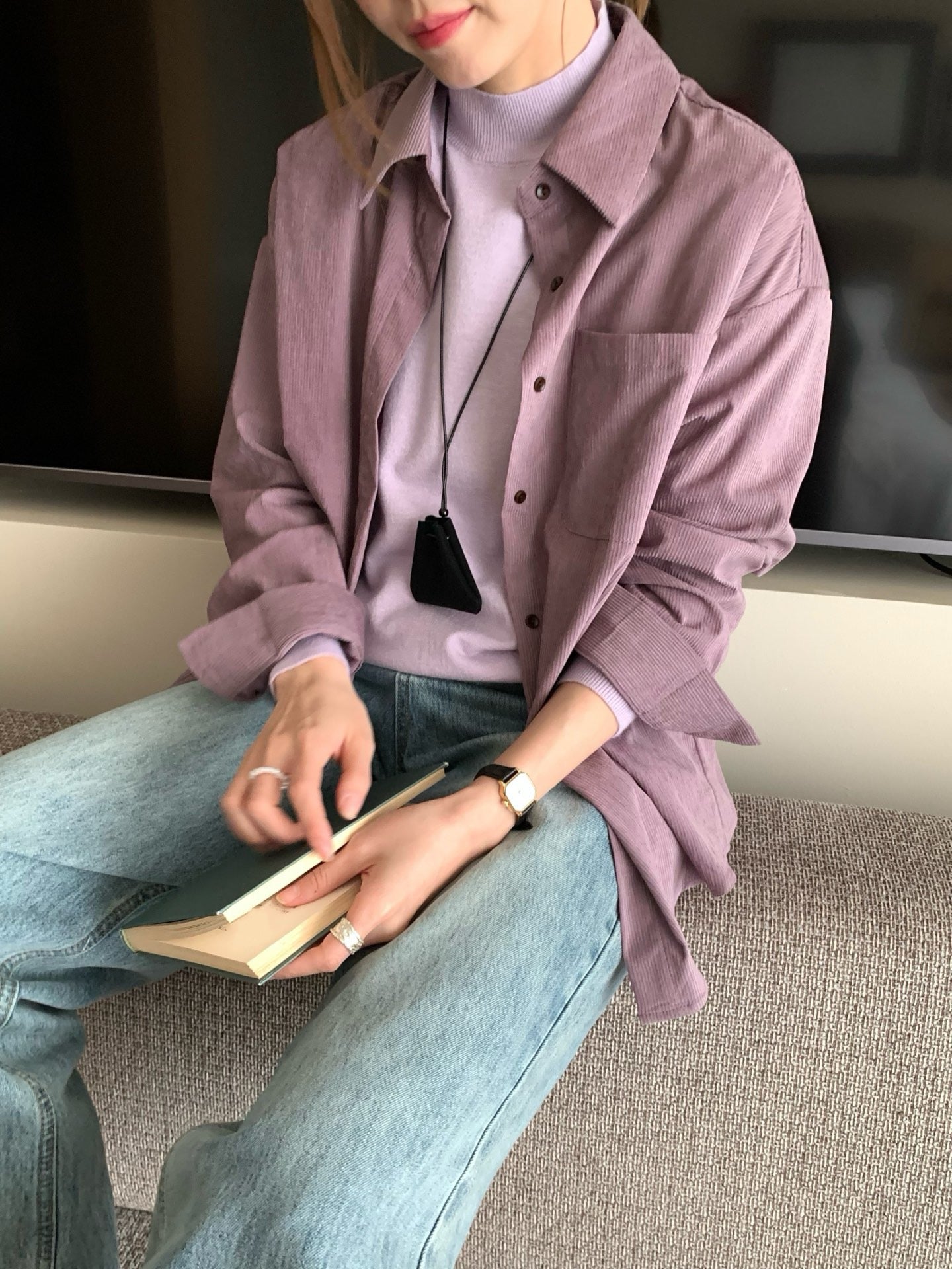 // 多色超柔軟燈芯絨口袋SH