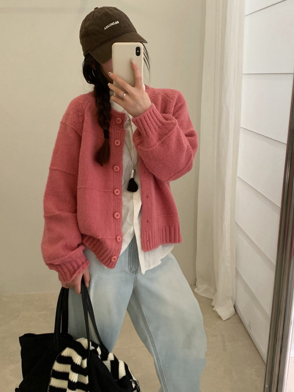 // 立體線條高飽和顏色織紋圓領CD