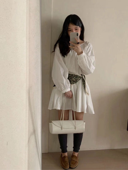 // 圓領落肩法式疊穿必入OPS