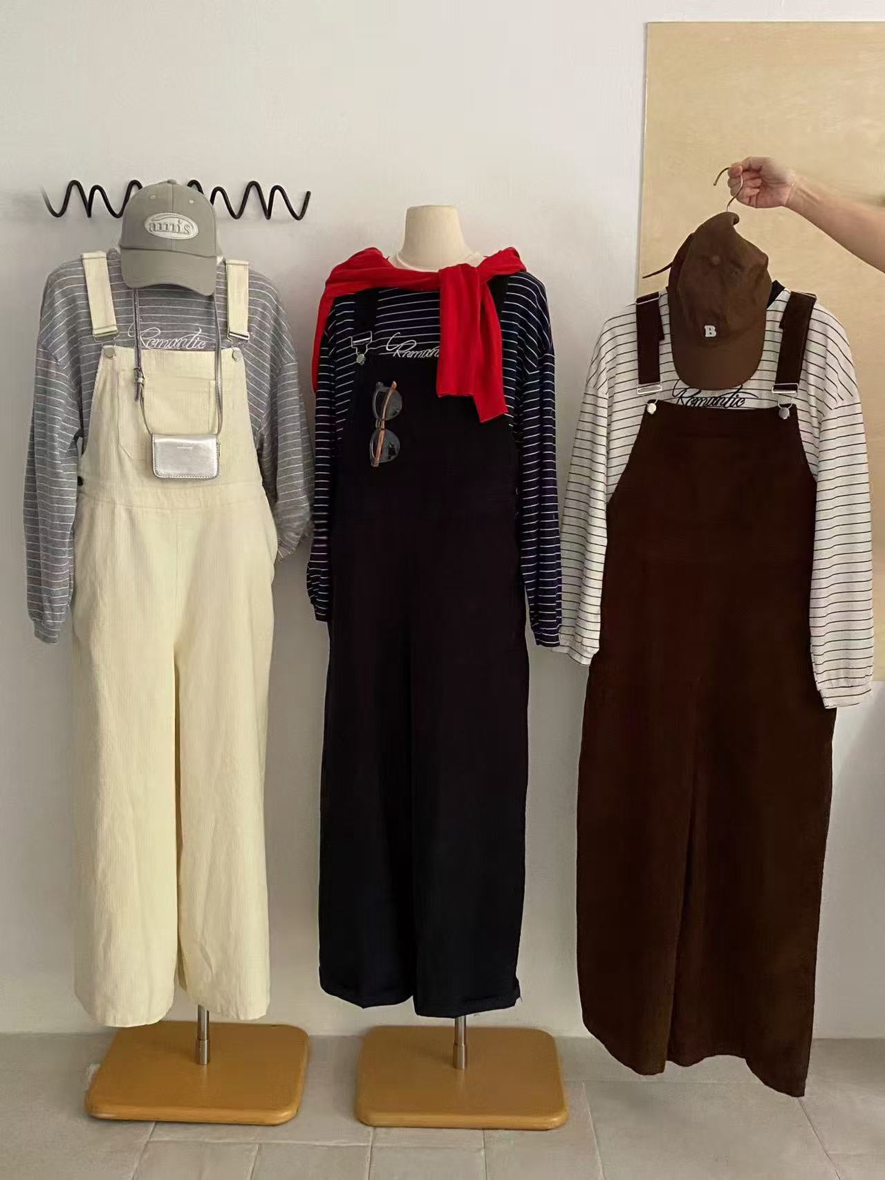 (部分現貨) // 調皮帥氣連身全長工人褲