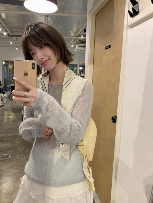 🗝️ 30%馬海毛插肩溫柔透感NT