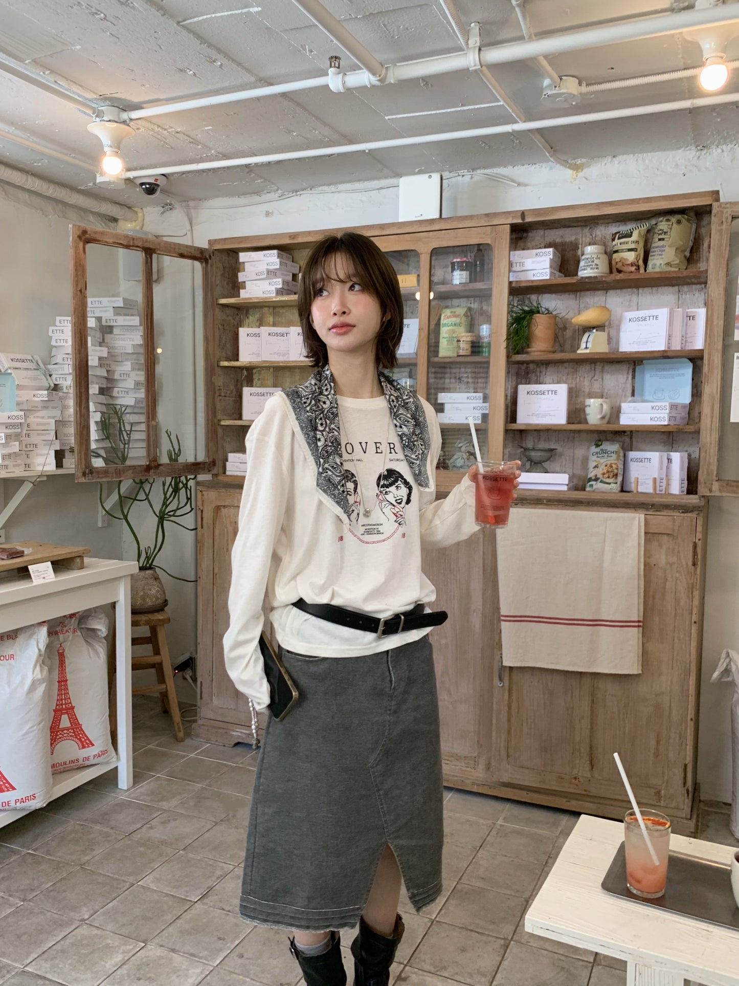 // LOVER復古圖案TEE