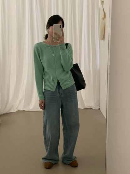 // 粗織紋邊特別領口CD