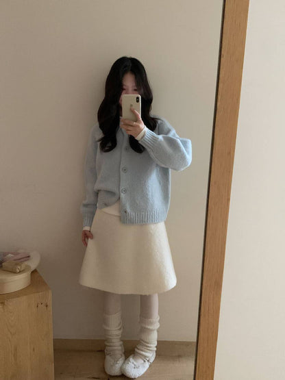 // 溫柔色10%軟糯插肩圓領CD