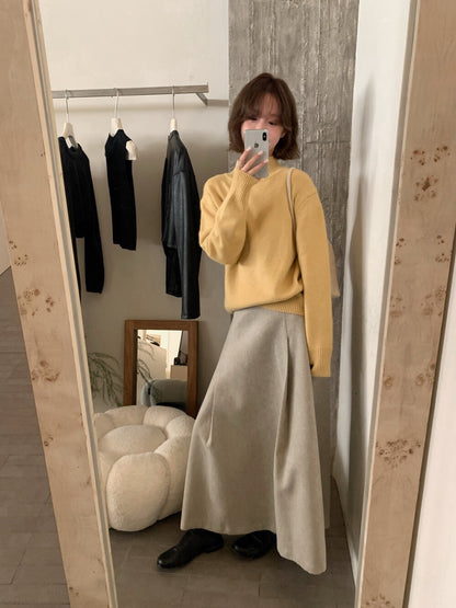 // 10%angora半領16色套頭NT