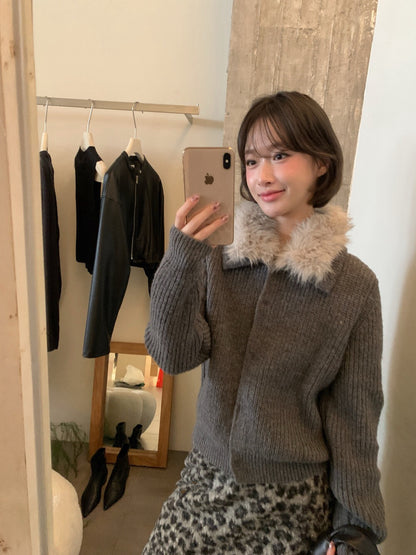 // 20%羊毛高質可拆毛毛領CD