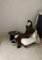// wool+mohair螺紋領口CD