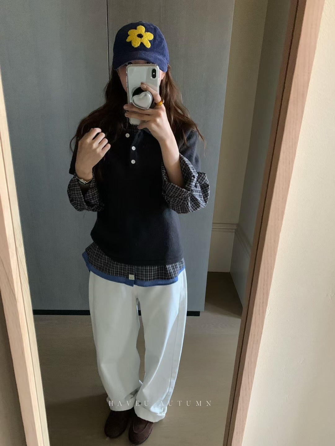 // 秋季薄羊毛翻領polo NT