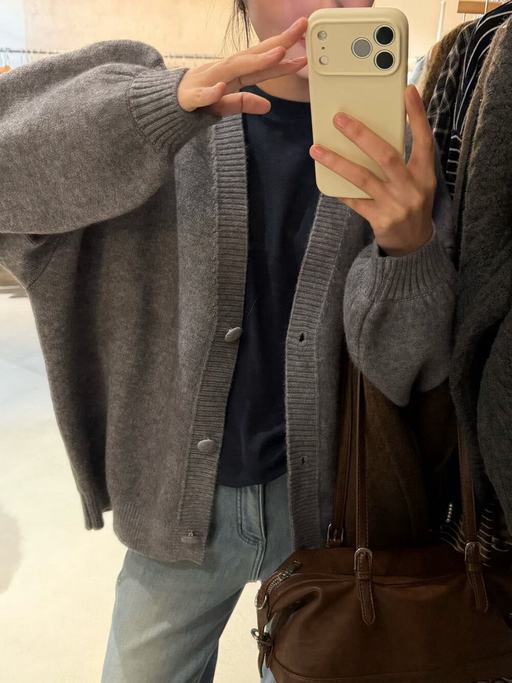 // 多巴胺色系包扣寬鬆袖CD