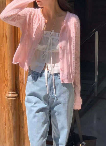 (現貨) // 鏤空鈎花綁帶花邊CD